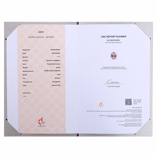 Pietra preziosa rosa zaffiro coltivata in laboratorio da 6,2 carati, taglio ovale di grandi dimensioni, pietra preziosa sfusa da acquistare online