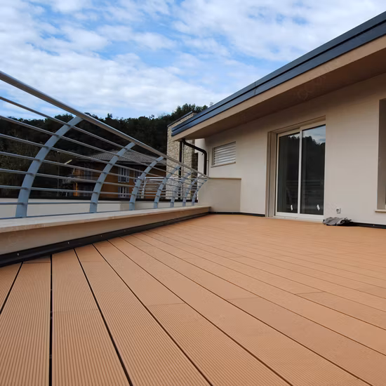 Prezzo materiale WPC per decking composito lame da giardino esterno